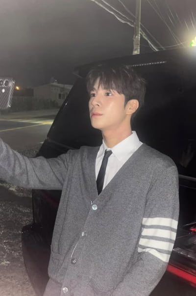 정동원, 밤인데 왜이리 잘생겼어…명품 옷이 덕 보는 비주얼