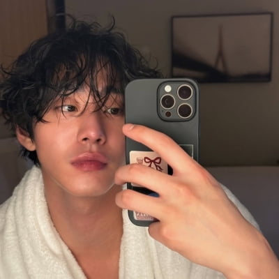 안효섭, 가운 하나만 걸친 치명적 비주얼..."젖은 머리도 섹시해"
