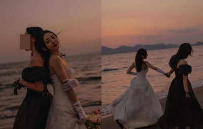 '♥배성재' 김다영 아나, 결혼식 때도 안 입은 드레스 입고 "이 사랑 이뤄져야 돼"