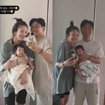 손담비 딸, 아이돌 DNA 가졌나…휙휙 돌아가는 카메라와 끝없이 눈 맞춤