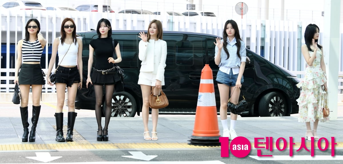베이비몬스터, 화려한 공항패션...여친룩의 정석[TEN포토]