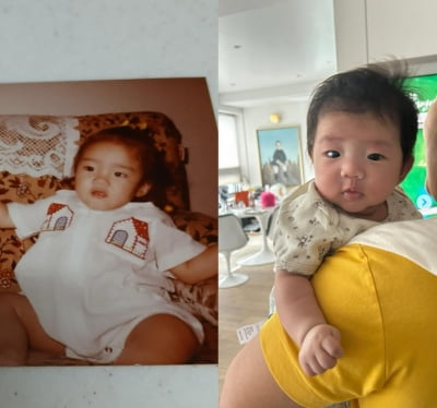 분명 ♥이규혁 닮았었는데…손담비, 점점 닮아가는 딸에 '깜짝'