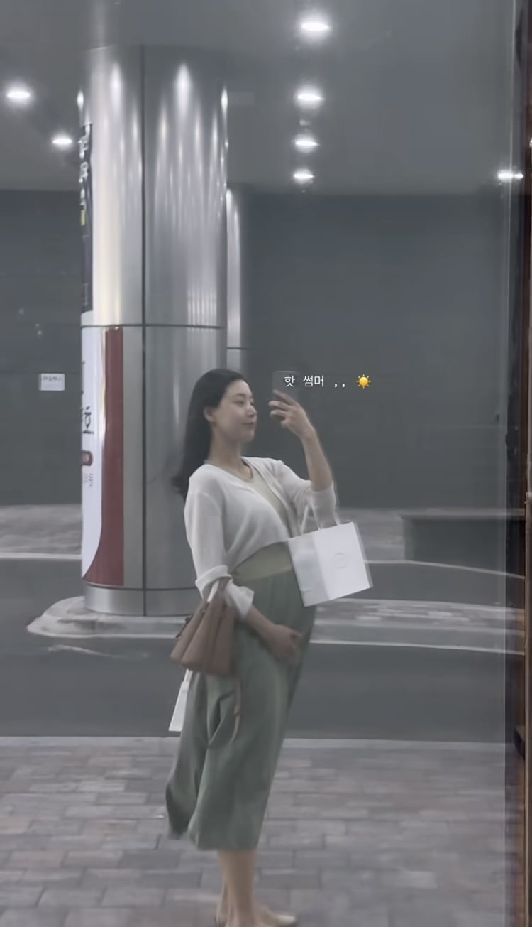 ‘썸바디2’ 윤혜수, 7월 출산 앞두고 완벽한 D라인 뽐내