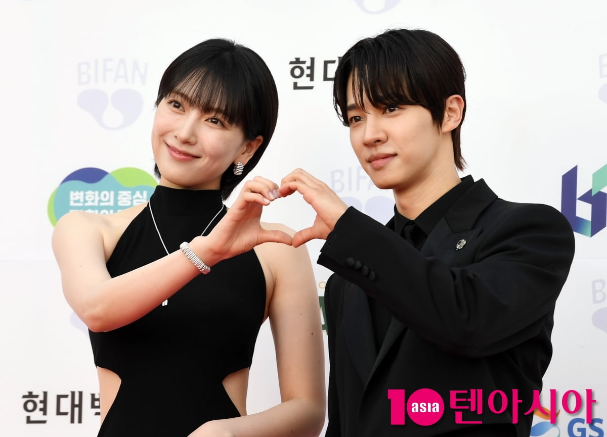 강지영-이기광, 레드카펫의 선남선녀[TEN포토+]