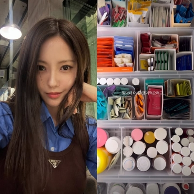 효민, 약국 뛰어넘는 영양제 컬렉션…백년해로·무병장수 예약