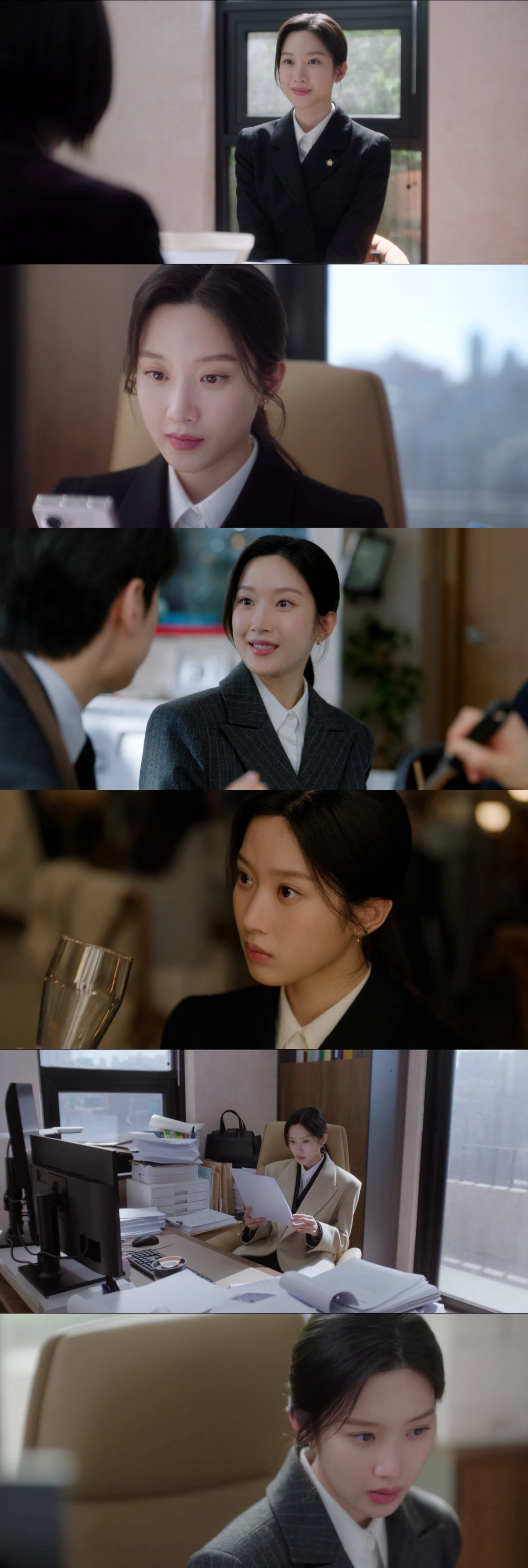 문가영, 또 일냈다…♥이종석과 키스, 시청률 상승세 이끈 전문직 열연 ('서초동')