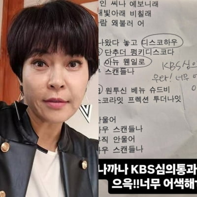 유세윤 이어 조혜련까지 KBS 심의에 '발목'…20년 만에 통과되자 "으윽!"