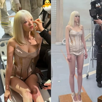 전소미, 수납장에서 무슨 일이…1년 만에 완성한 '마네킹 몸매'