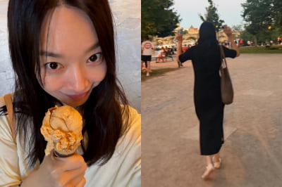 제니 이어 신민아도 합류…발가락 신발 신고 2만보 활보