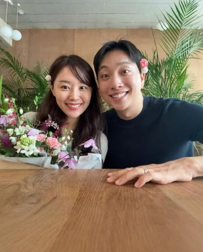 '박위♥' 송지은, 2세 꿈 이뤄지나…"아가 좋아하는데 꿀이잖아"