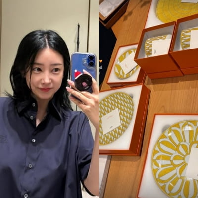 '♥20억 연봉' 소연, 명품 슬리퍼 신고 또 H사 쇼핑…두바이 새댁은 다르다