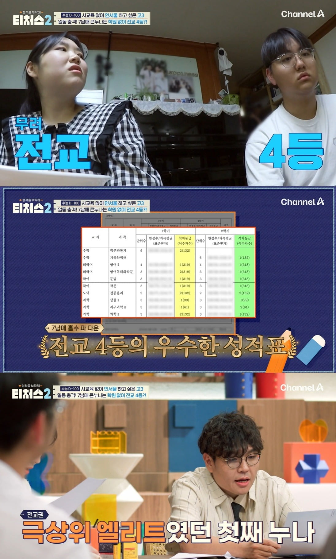 사진 = 채널A '성적을 부탁해-티처스2'