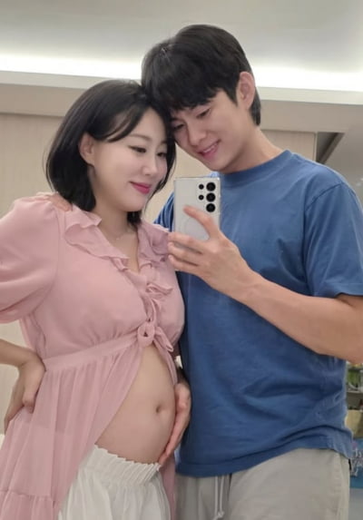 '손민수♥' 임라라, 임신 소식 엊그제 같은데…배가 이렇게 나왔다고?