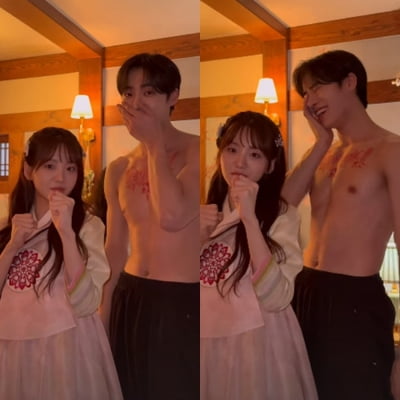조이현, 웃통 벗은 추영우와 착붙…"레전드 미모 자랑하고 싶어서"