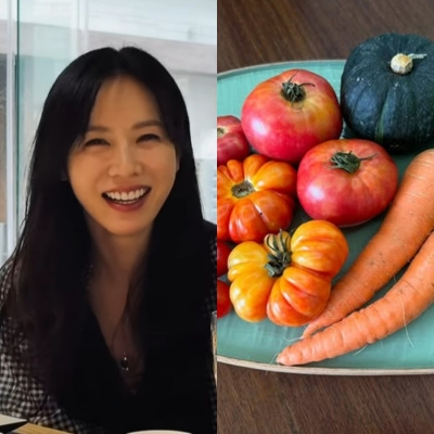 손예진, 집 마당 얼마나 넓으면…유기농으로 재배한 채소가