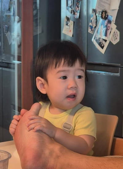 "현조야 안돼!"…랜선 이모 삼촌들, 이은형 아들 돌발행동 만류