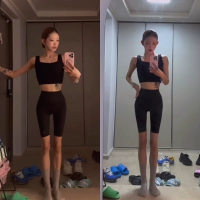 '170cm' 최준희, 깡마른 다리에 직각 어깨…'41kg' 만들고 '워너비' 됐다