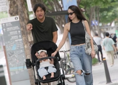 "홈트로 16kg 빼"…'47kg' 김윤지, 출산 전보다 가녀린 몸매 ('슈돌')