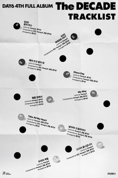 '10주년' 데이식스, 데뷔 첫 더블 타이틀…10곡 전곡 작업 참여