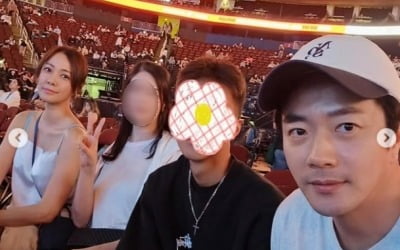 "영원한 건=GD" 손태영♥권상우, 아들 룩희와 뉴저지 셀럽 인증
