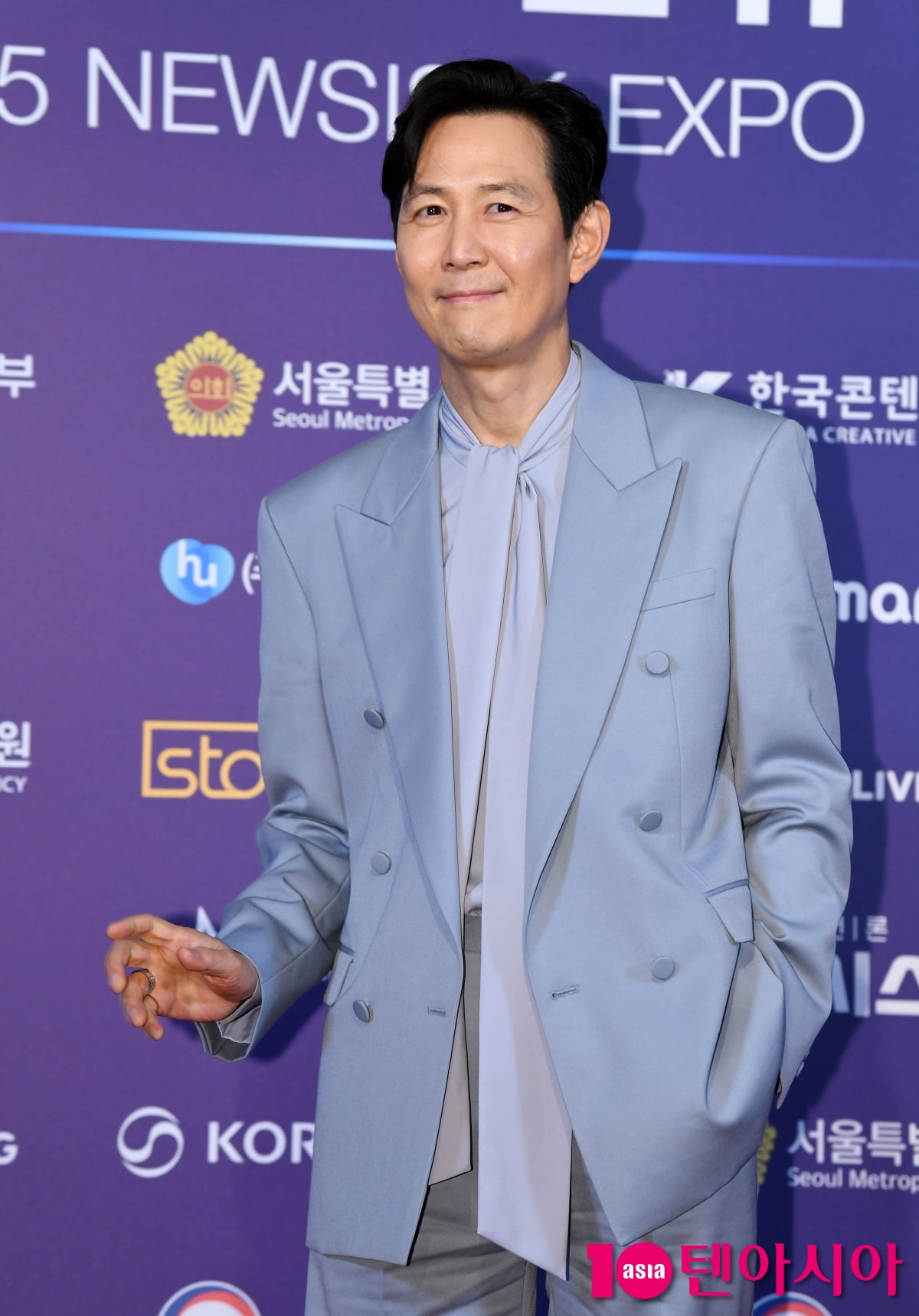 이정재, 마지막 여름 시원한 블루[TEN포토+]