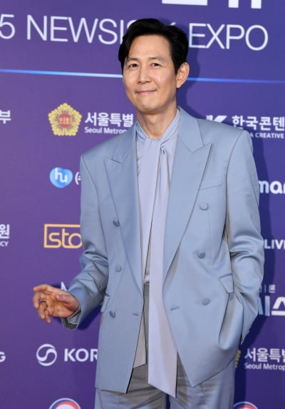 이정재, 마지막 여름 시원한 블루[TEN포토+]