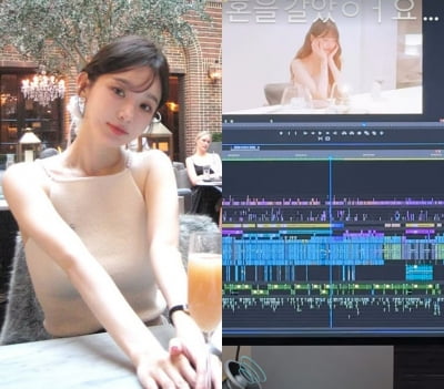 "영혼을 갈았어요" 강민경, 어마무시한 편집 실력…장원영 조명 성공적