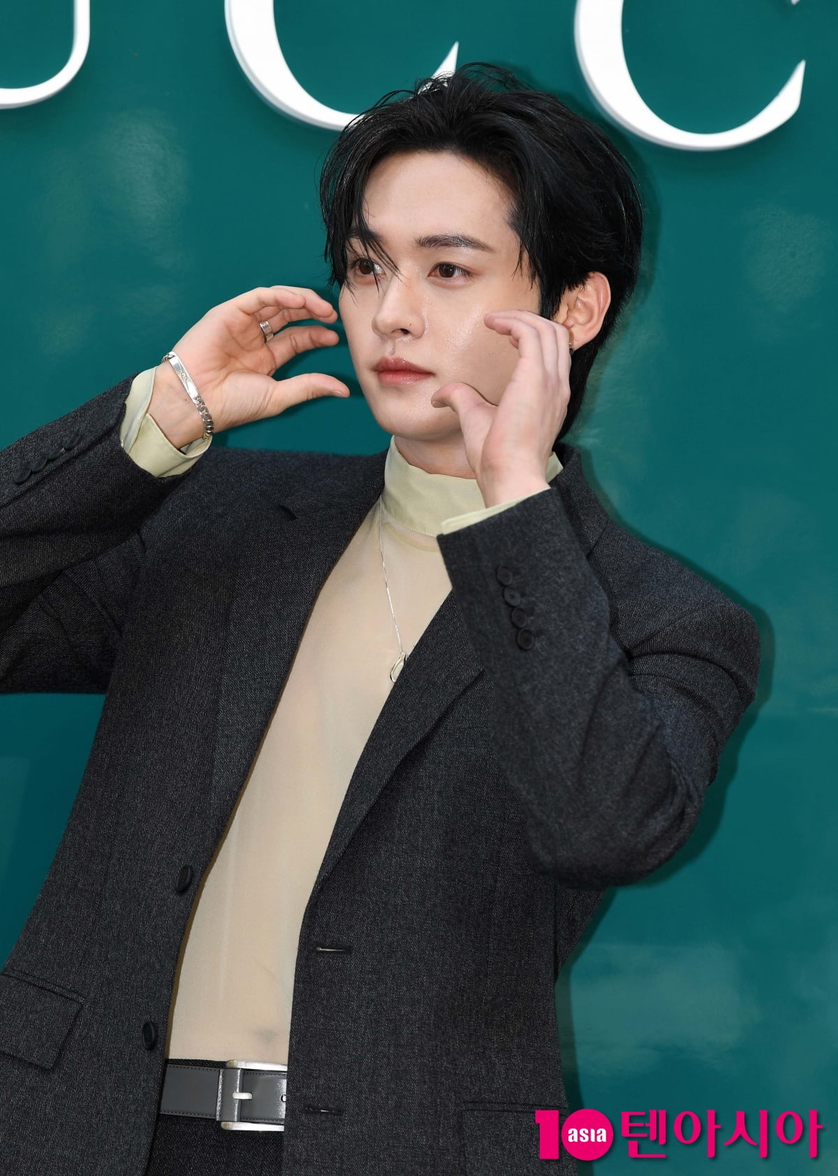 스트레이키즈 리노, 머리부터 발끝까지 센스 가득...플러팅 눈빛[TEN포토+]