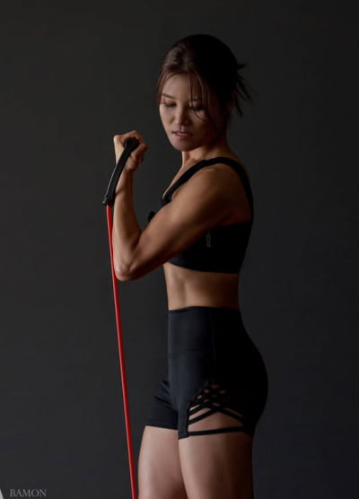 '독일인♥' 김혜선, 말벅지 장난아니야…탄탄한 코어 근육에 깜짝