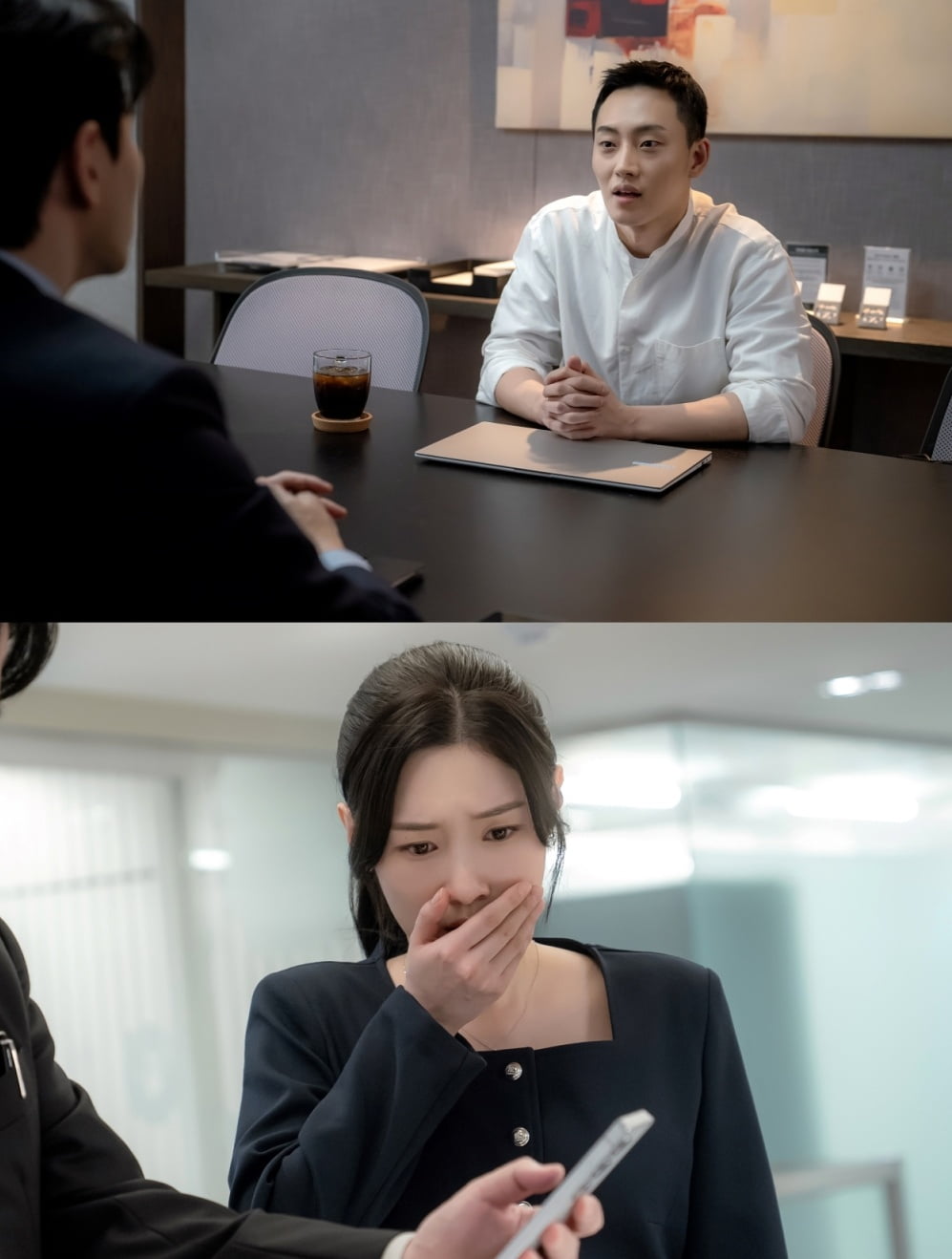 이진욱, 결국 분노 터졌다…강하경에 노골적인 불쾌감 ('에스콰이어')