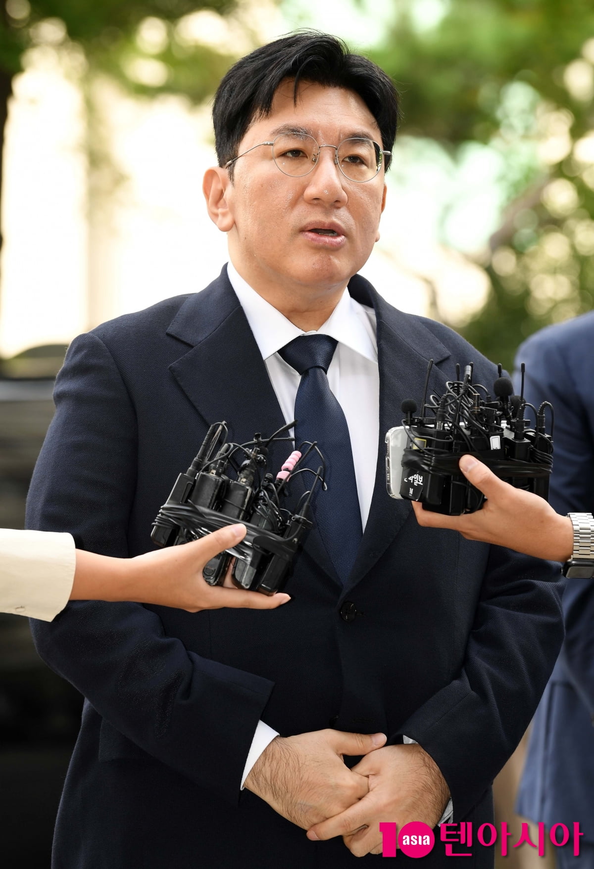 '부정거래 의혹' 방시혁, "조사에 성실히 임하겠다"[TEN포토+]