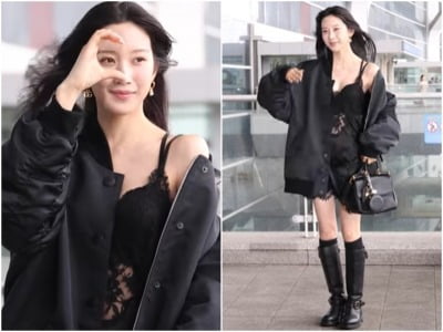 또 노출로 이슈…속옷 입고 공항 온 문가영 "TPO 지키길" vs "바이럴 성공" 갑론을박 [TEN스타필드]