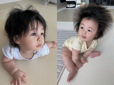 심형탁♥사야 아들, 사자머리 가고 심쿵 비주얼 왔다…"이렇게 잘 예쁠 수가"