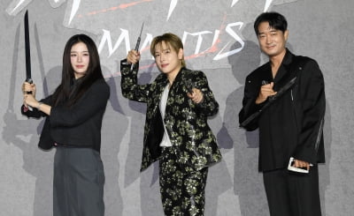 ネットフリックス映画『カマキリ』制作報告会にイム・シワン、パク・ギュヨン、チョ・ウジンが出席