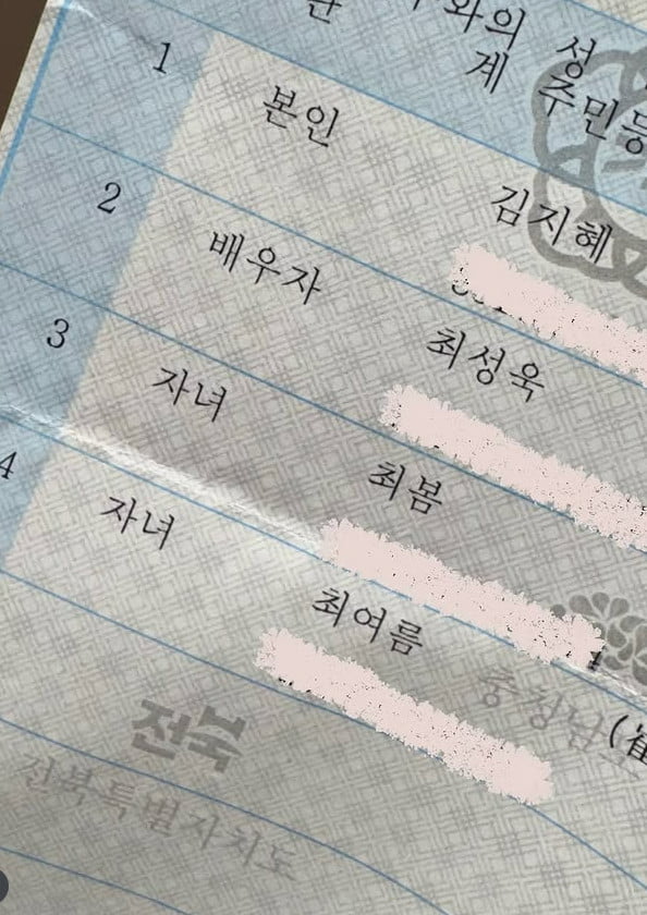 사진=김지혜 SNS