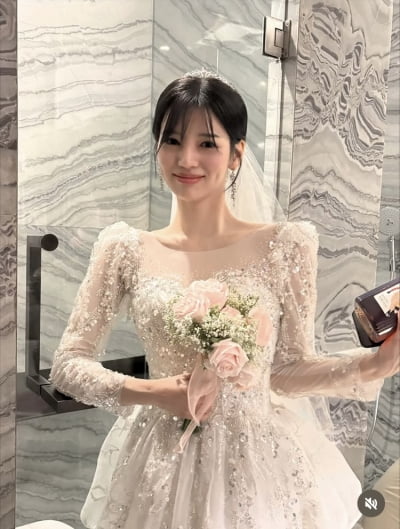 ‘유병재♥’ 이유정, 벌써 웨딩 촬영…순백의 아리따운 신부
