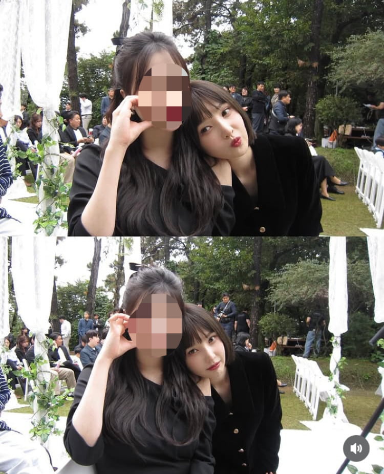 MBC ‘나혼산‘에 나왔던 그 붕어빵 동생…조이, 결혼식서 세자매 공개
