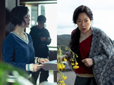 손예진·염혜란, 색깔만 다른 같은 옷 입었다…"여성성 부각하려고"('어쩔수가없다')