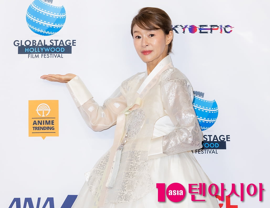 예지원, 할리우드 영화제에서 뽐낸 한복자태[TEN포토]