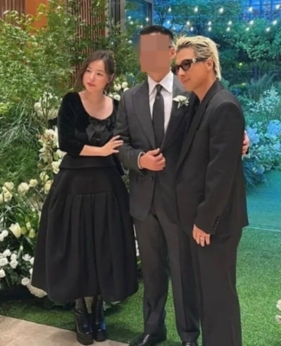 오동통 살오른 민효린, 또 둘째 임신설…활동중단 속 블랙 하객룩