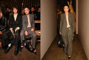 맥퀸 2026 봄 여름 패션쇼 빛낸 새소년 황소윤의 매니쉬한 패션위크 룩
