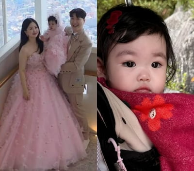 박수홍♥김다예 딸, 돌 지나자마자 예뻐져…"몇 번 바뀔까" 母까지 자극
