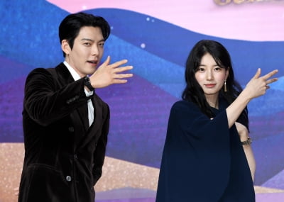'기가지니' 김우빈♥수지, 결국 화제성 터졌다…'다 이루어질지니' 글로벌 1위[TEN이슈]