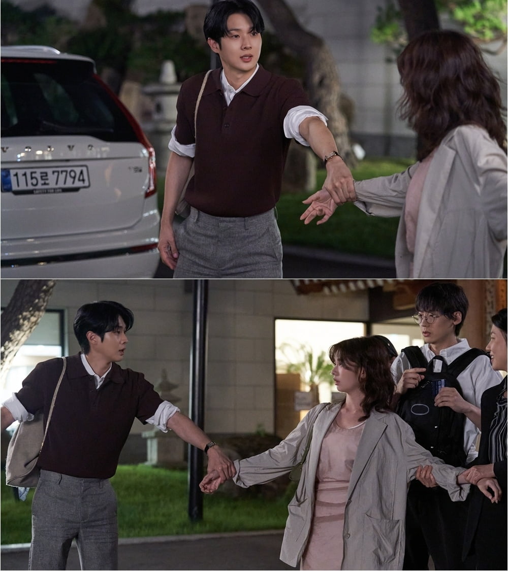 7.0%→9.7% 최고 시청률 찍더니…최우식♥정소민, 회식서 비밀 눈맞춤 ('우주메리미')