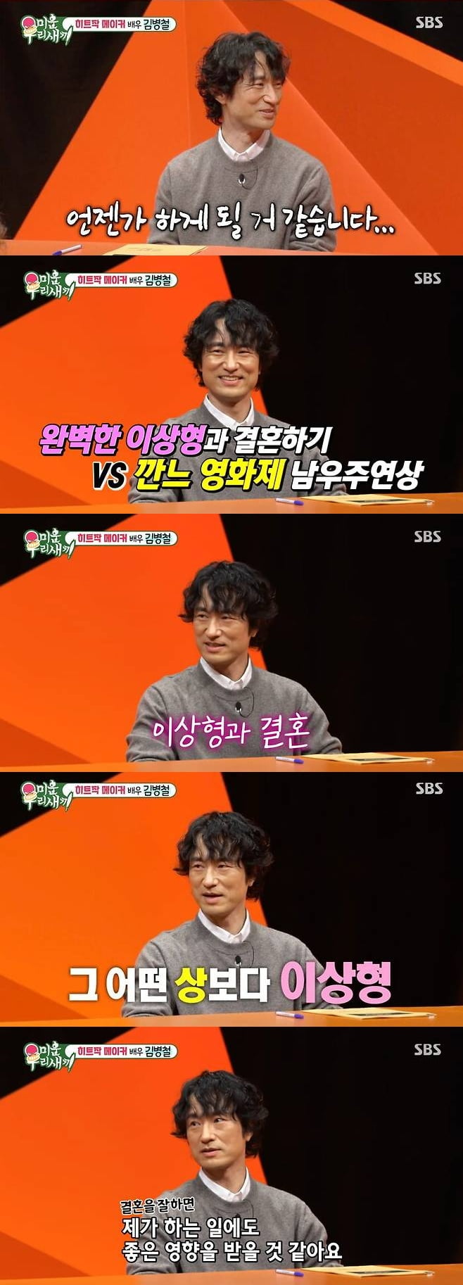 [종합] '51세 미혼' 김병철, 결국 속내 밝혔다…"유부남으로 오해, 완벽한 이상형과 결혼할 것" ('미우새')