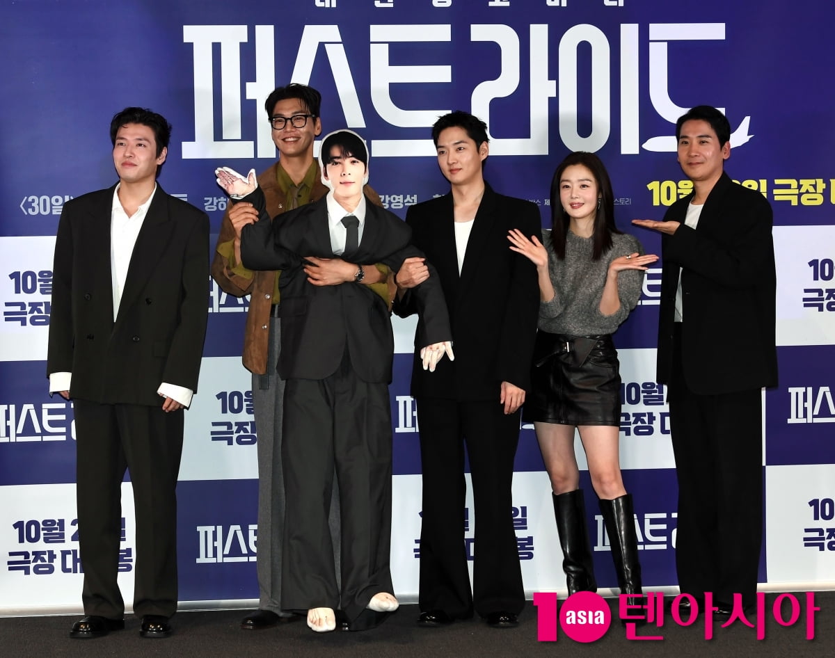 강하늘-김영광-강영석-한선화-남대중 감독, '퍼스트 라이드' 힘찬 파이팅![TEN포토]