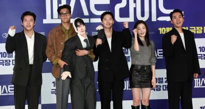강하늘-김영광-강영석-한선화-남대중 감독, '퍼스트 라이드' 힘찬 파이팅![TEN포토]