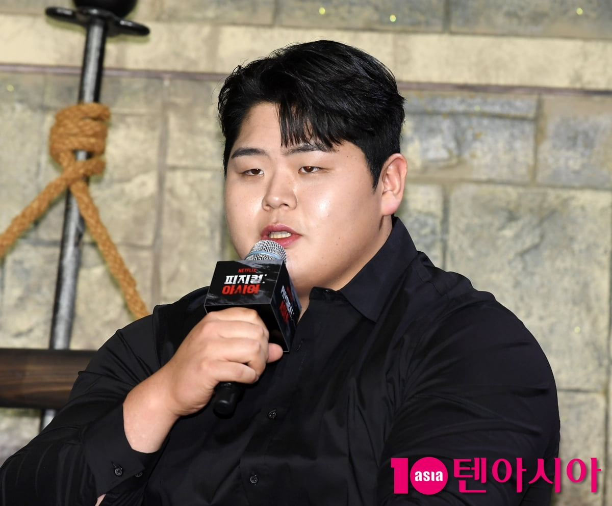 씨름선수 김민재, OTT 출연 믿겨지지 않아[TEN포토]