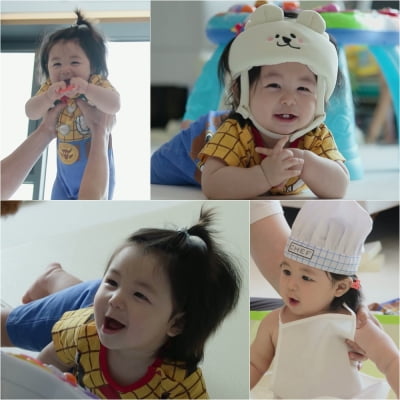 심형탁 아들, 생후 254일째 '비주얼 컬렉션' 추가했다…온 집안 누비며 사랑스러움 폭발('슈돌')