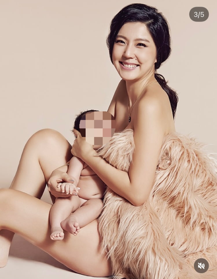 ‘주영훈♥’ 이윤미, 출산 직후에도 붓기 0…갓난 아이 안고 추억 남기기